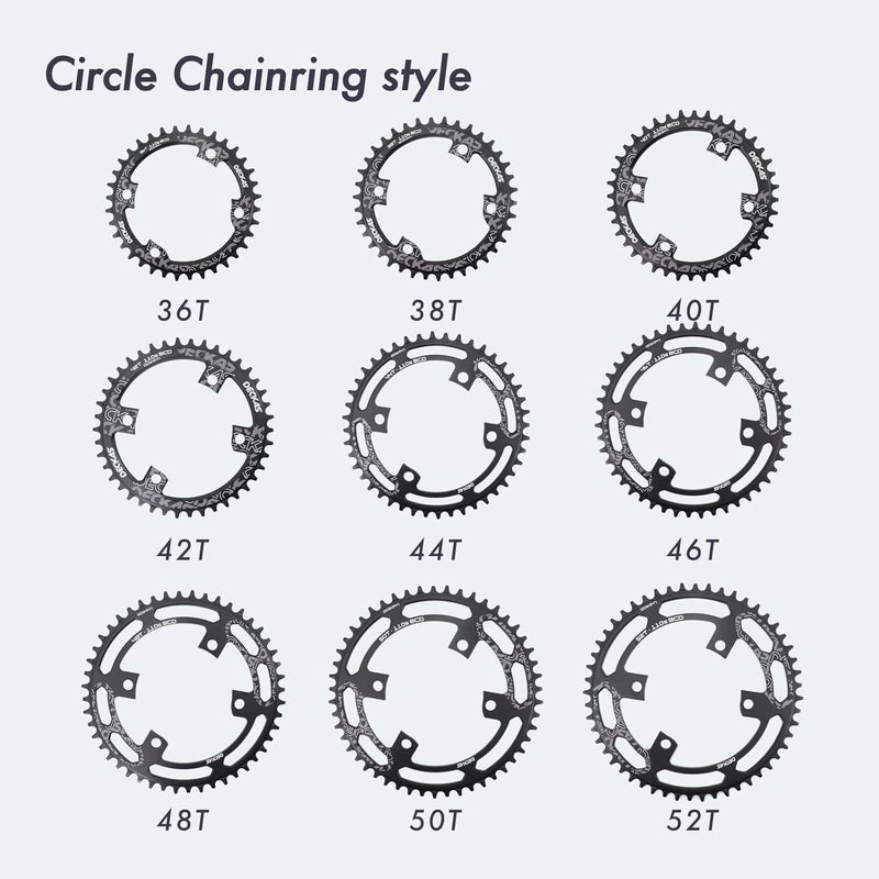 DJC Components DJC Road Bike Chainring 110bcd Gravel 7 8 9 10 11 12 Speed R7100 R8100 R9200 R7000 R8000 R9100 R9000 4700 5800 6800 R2000 R3000 RX810 RX600 Dura ace Tiagra GRX 105 - Image 4
